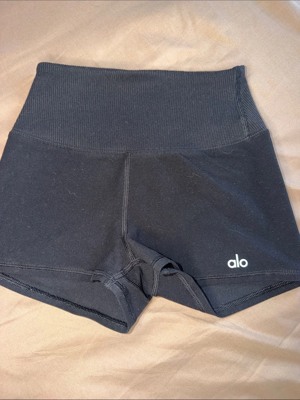 ALO Yoga High-Waist Black Bike Shorts